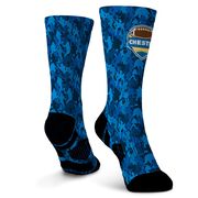 Custom Team Graphic Flex Mid-Calf Socks - Football