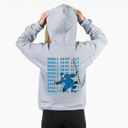 Hockey Hooded Sweatshirt - Dangle Snipe Celly Player (Back Design)