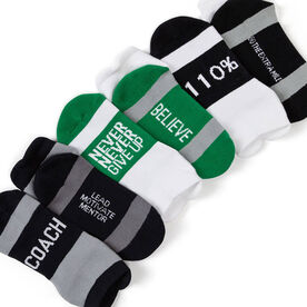 Socrates&reg; Woven Performance Sock Set - Thanks Coach