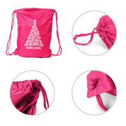 Lacrosse Drawstring Backpack - Merry Laxmas Tree