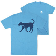 Hockey Short Sleeve T-Shirt - Rocky The Hockey Dog (Back Design)