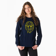 Hockey Tshirt Long Sleeve - Have An Ice Day Smile Face
