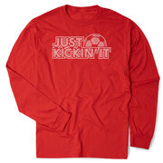 Soccer Tshirt Long Sleeve - Just Kickin' It