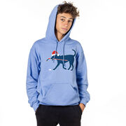 Hockey Hooded Sweatshirt - Christmas Dog