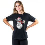 Volleyball Short Sleeve T-Shirt - Serving Holiday Cheer