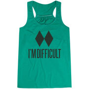 Skiing & Snowboarding Flowy Racerback Tank Top - I'm Difficult