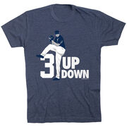 Baseball Tshirt Short Sleeve 3 Up 3 Down