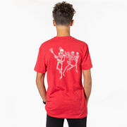 Guys Lacrosse T-Shirt Short Sleeve - Skeleton Offense (Back Design)