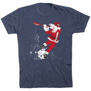 Guys Lacrosse Short Sleeve T-Shirt - Santa Laxer