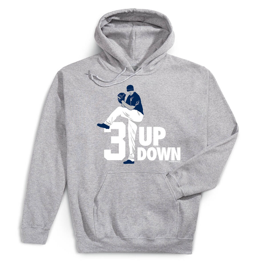 Baseball Hooded Sweatshirt - 3 Up 3 Down