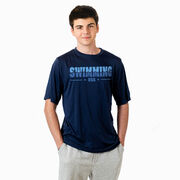 Swimming Short Sleeve Performance Tee - Swimming USA