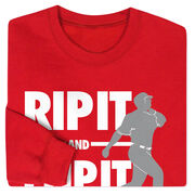 Baseball Crewneck Sweatshirt - Rip It Flip It