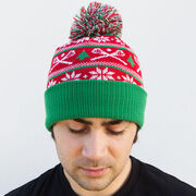 Lacrosse Knit Hat - Crossed Sticks Ugly Sweater