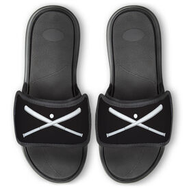 Baseball Repwell&reg; Slide Sandals - Crossed Bats with Ball