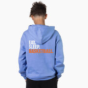 Basketball Hooded Sweatshirt - Eat. Sleep. Basketball. (Back Design)