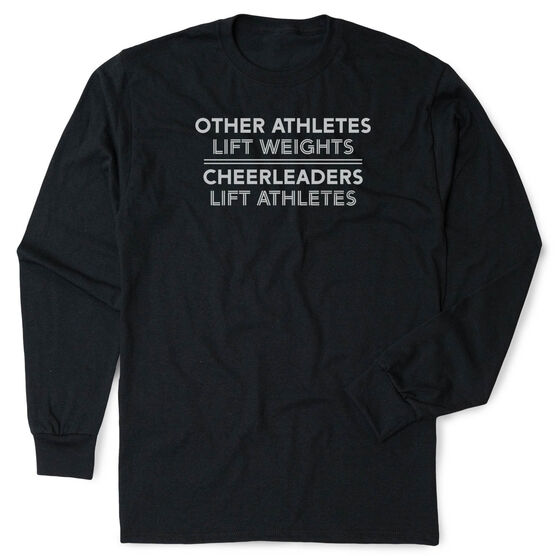 Cheerleading Tshirt Long Sleeve - Cheerleaders Lift Athletes