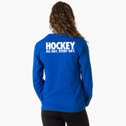 Hockey Tshirt Long Sleeve - All Day Every Day (Back Design)