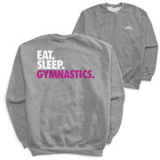 Gymnastics Crewneck Sweatshirt - Eat Sleep Gymnastics (Back Design)