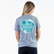 Pickleball Short Sleeve T-Shirt - Serve's Up (Back Design)