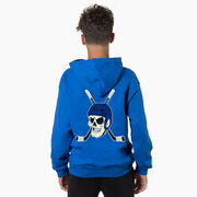 Hockey Hooded Sweatshirt - Chill to the Bone (Back Design)
