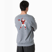 Football Crewneck Sweatshirt - Touchdown Santa (Back Design)