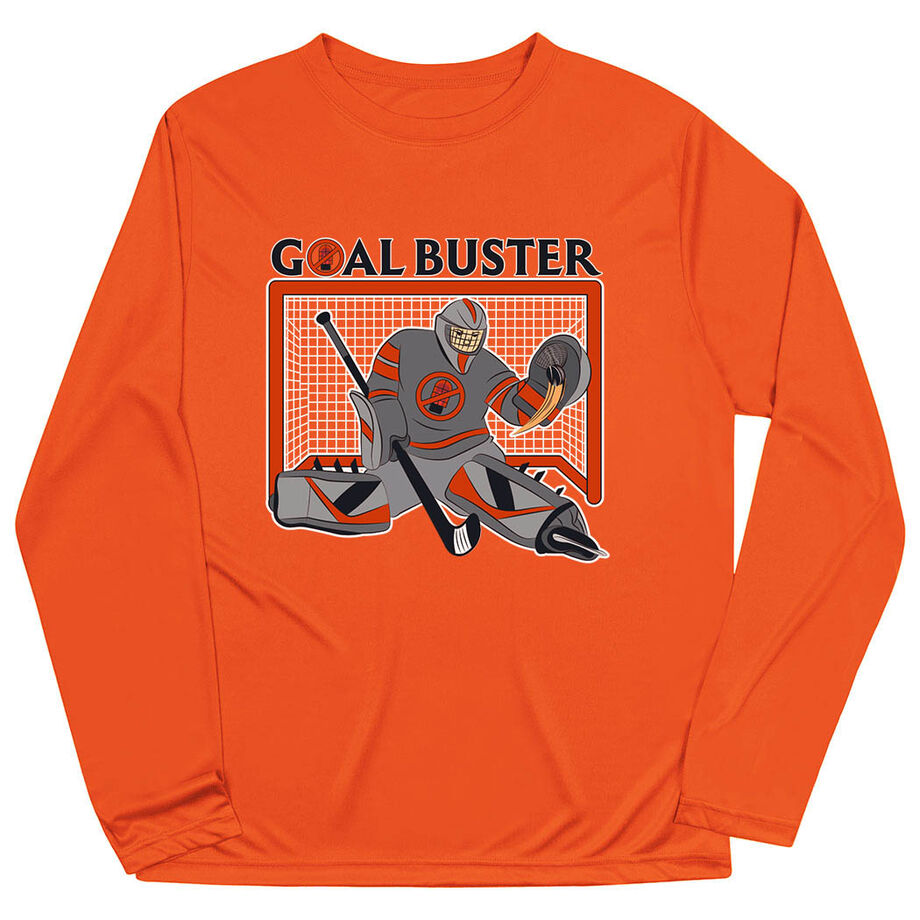 Hockey Long Sleeve Performance Tee - Goal Buster