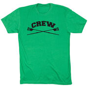 Crew Tshirt Short Sleeve Crew Crossed Oars Banner