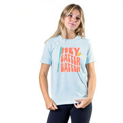 Softball Short Sleeve T-Shirt - Hey Batter Batter