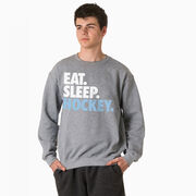 Hockey Crewneck Sweatshirt - Eat Sleep Hockey (Bold)