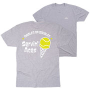 Tennis Short Sleeve T-Shirt - Servin' Aces (Back Design)