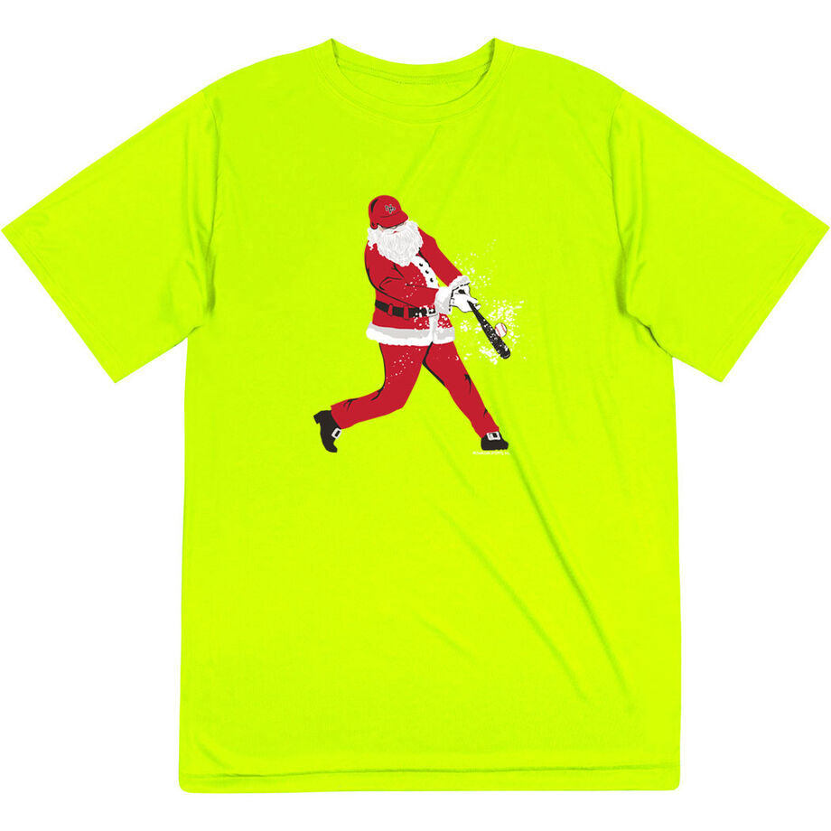 Baseball Short Sleeve Performance Tee - Home Run Santa