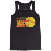 Softball Flowy Racerback Tank Top - Nothing Soft About It