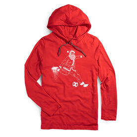Men's Soccer Lightweight Hoodie - Soccer Santa