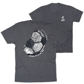 Soccer Short Sleeve T-Shirt - It's In My DNA (Back Design)