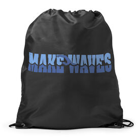 Swimming Drawstring Backpack - Make Waves