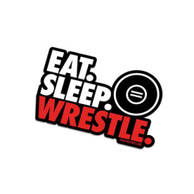 Wrestling Stickers - Eat Sleep Wrestle (Set of 2)