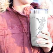 Guys Lacrosse 20 oz. Double Insulated Tumbler - Player Silhouette