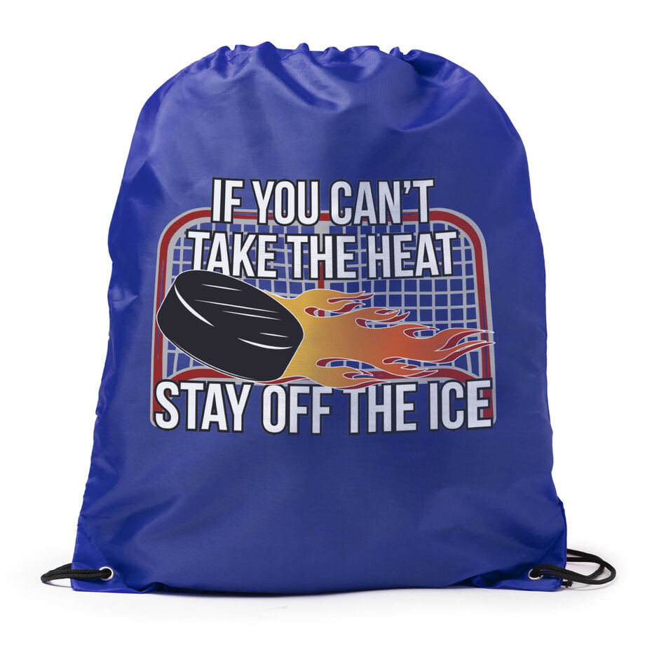 Hockey Drawstring Backpack - If You Can't Take the Heat