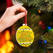 Tennis Round Ceramic Ornament - Jingle All the Way