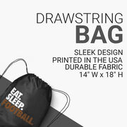 Football Drawstring Backpack Eat. Sleep. Football.