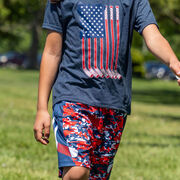 Hockey Short Sleeve T-Shirt - American Flag