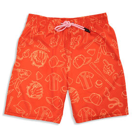 Baseball Swim Trunks - Iconic