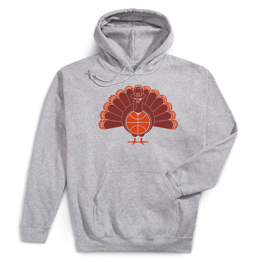 Basketball Hooded Sweatshirt - Turkey Player - Personalization Image