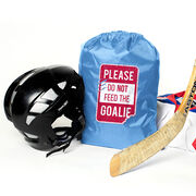 Hockey Drawstring Backpack - Don't Feed The Goalie