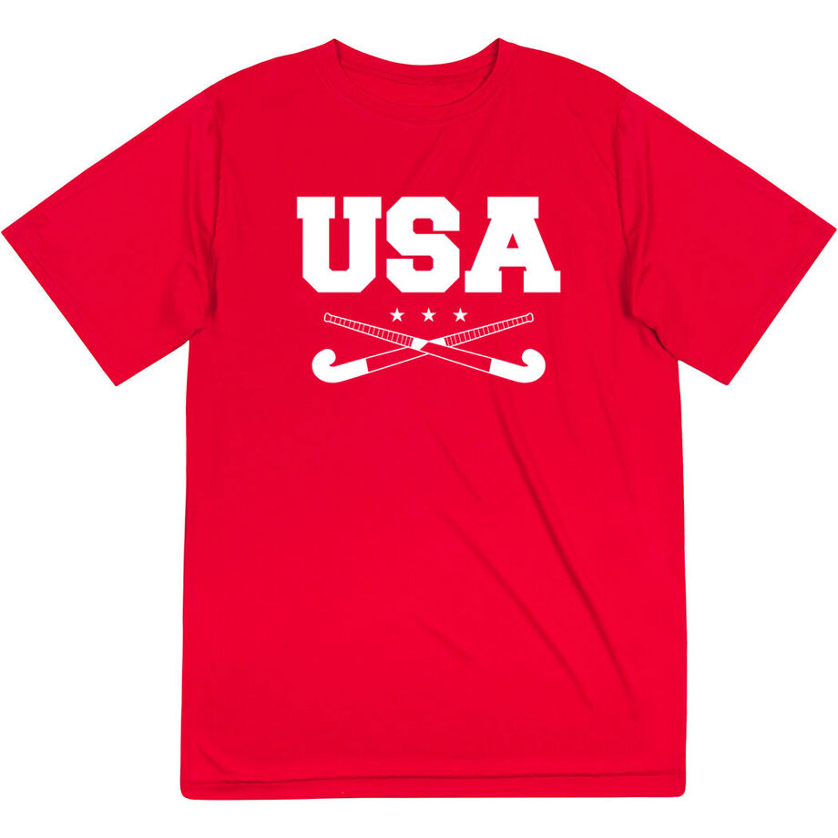 Field Hockey Short Sleeve Performance Tee - USA Field Hockey