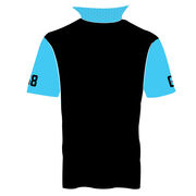 Custom Team Short Sleeve Polo Shirt - Hockey Pattern Color Block