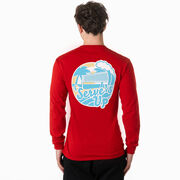 Volleyball Tshirt Long Sleeve - Serve's Up (Back Design)