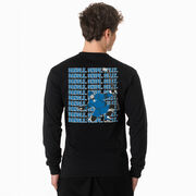 Hockey Tshirt Long Sleeve - Dangle Snipe Celly Player (Back Design)