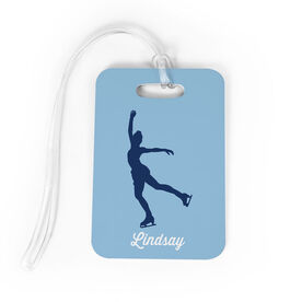 Figure Skating Bag/Luggage Tag - Figure Skater Silhouette