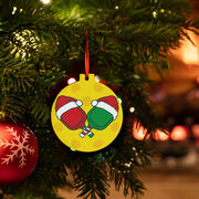 Pickleball Ceramic Ornament - HoHoHo